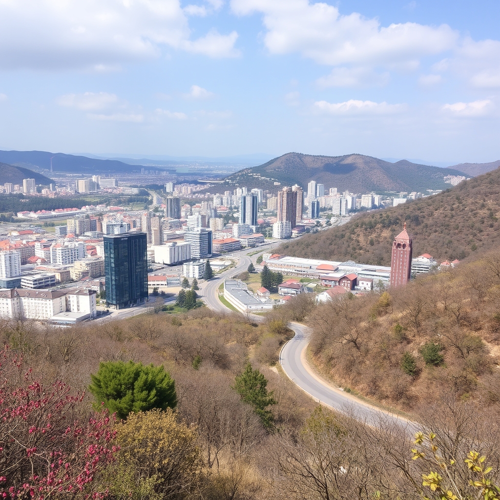 현대적 카페 로고, 베이지 톤, 굵은 산세리프